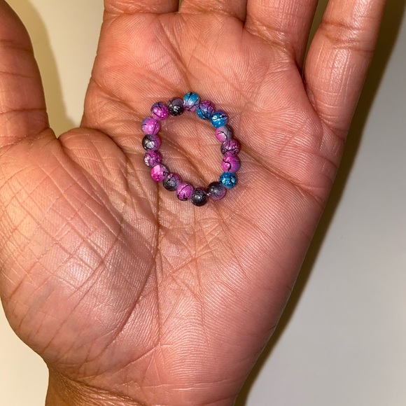 Handmade Glass Bead Ring - Picture 1 of 3